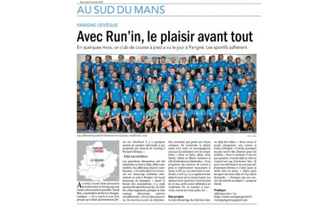 On parle de nous dans le Maine Libre !